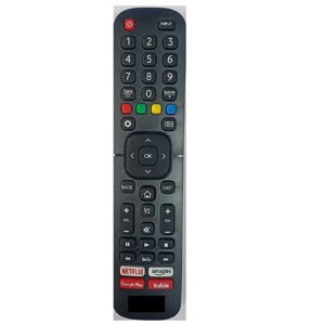 Replacement Remote Control Fit For Vu Led Tv Led40K16 Ledn50K310X3D Ltdn55Xt780Xwau3D Ltdn65Xt780Xwau3D 43Uh 50Qdv 55Qdv 65Qdv 75Qdv 50Sm 43-Uh 50-Qdv 55-Qdv 65-Qdv 75-Qdv 50Sm-Black